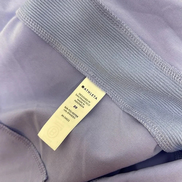 Athleta Brooklyn Ankle Pant Lightweight Straight Leg Pockets Purple Plus Size 20 - Picture 7 of 9